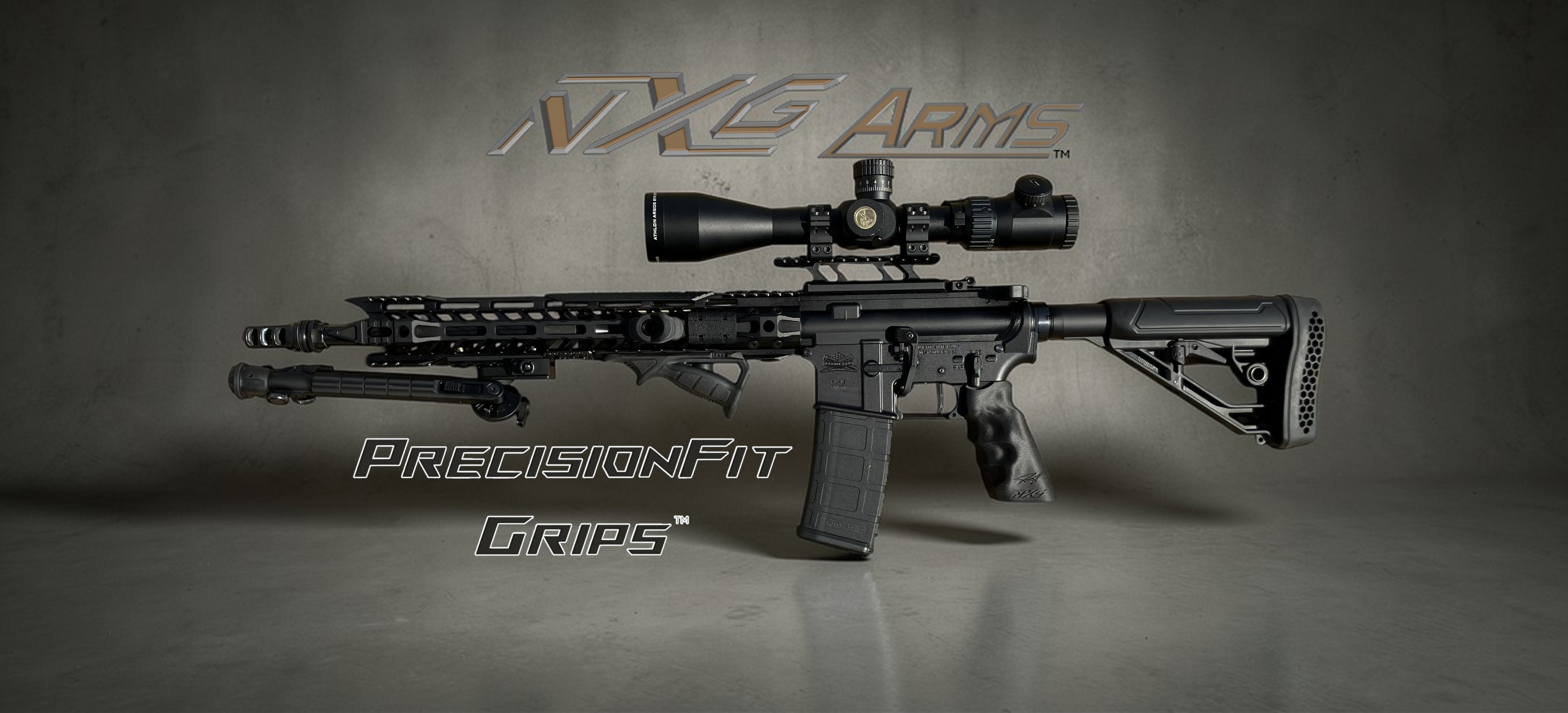 PrecisionFit grip on scoped AR