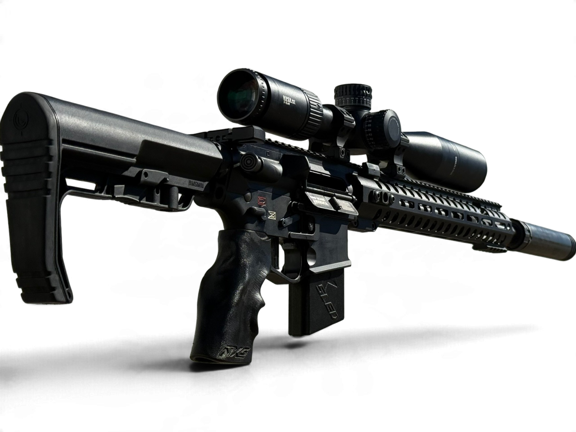 AR with PrecisionFit grip and X Sled
